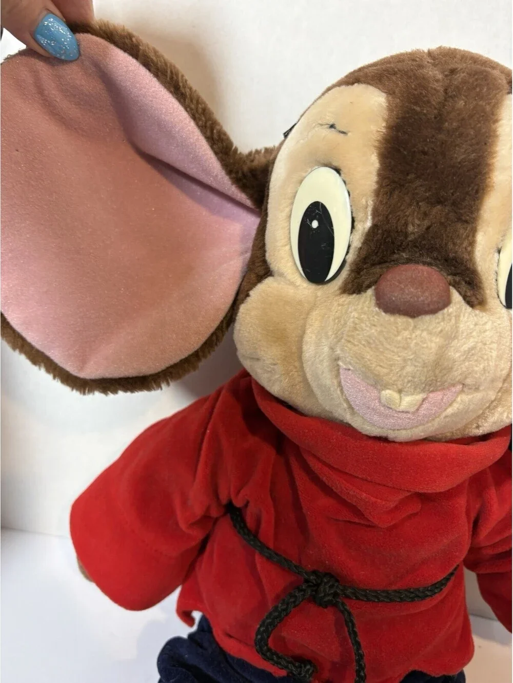 Vintage 1986 Fievel An American Tail 21” Plush Toy from Sears Caltoy NO HAT